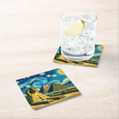 Sterrennacht Piramides Sfinx Egypte Kartonnen Onderzetters (Insitu)