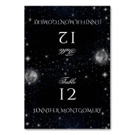 Sterrennacht Place Card Kaart