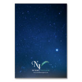 Sterrennacht Place Card Kaart (Achterkant)