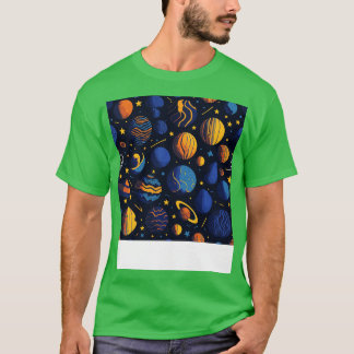 Sterrennacht Planet Pattern Design voor Space Love T-shirt