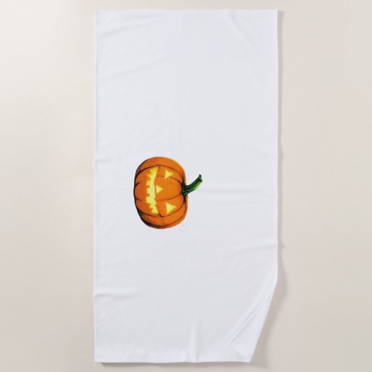 Sterrennacht Pompoen Halloween Van Gogh Thanksgivi Strandlaken (Voorkant)