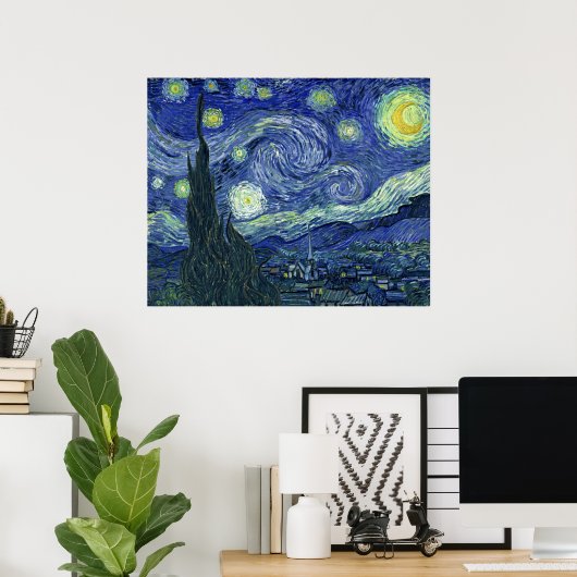 Sterrennacht Poster (Thuiskantoor)