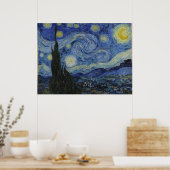 Sterrennacht Poster (Keuken)