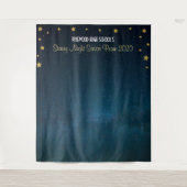 Sterrennacht Prom Dance-achtergrond Wandkleed (Voorkant)