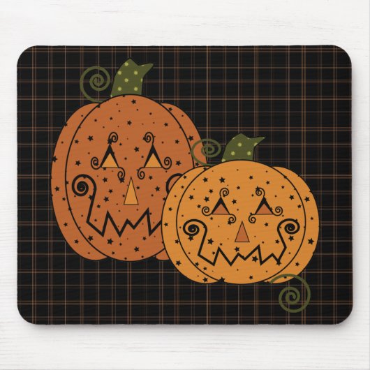 Sterrennacht Pumpkins Mousepad Muismat (Voorkant)