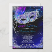 Sterrennacht Quinceanera Thema Uitnodigingen (Voorkant)