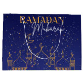 Sterrennacht Ramadan Mubarak Ramadan Gift Bag Groot Cadeauzakje (Achterkant)
