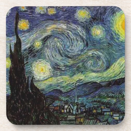 Sterrennacht Rhone van Van Gogh Onderzetter (Voorkant)