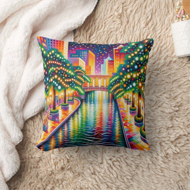 Sterrennacht Riverwalk Celebration: San Antonio Kussen (Deken)