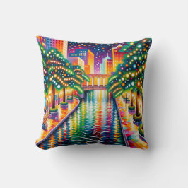 Sterrennacht Riverwalk Celebration: San Antonio Kussen