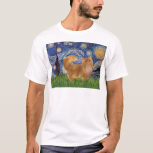 Sterrennacht - Rode Perzische kat T-shirt