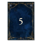 Sterrennacht Romance bruiloft Kaart (Achterkant)