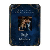 Sterrennacht Romance Bruiloft Opslaan De Datum Magneet (Verticaal)