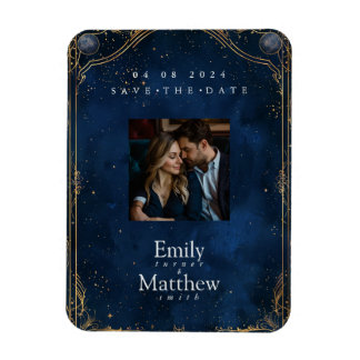 Sterrennacht Romance Bruiloft Opslaan De Datum Magneet