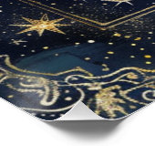 Sterrennacht Romance bruiloft zitgrafiek Perfect Poster (Hoek)