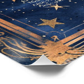 Sterrennacht Romance bruiloft zitgrafiek Perfect Poster (Hoek)