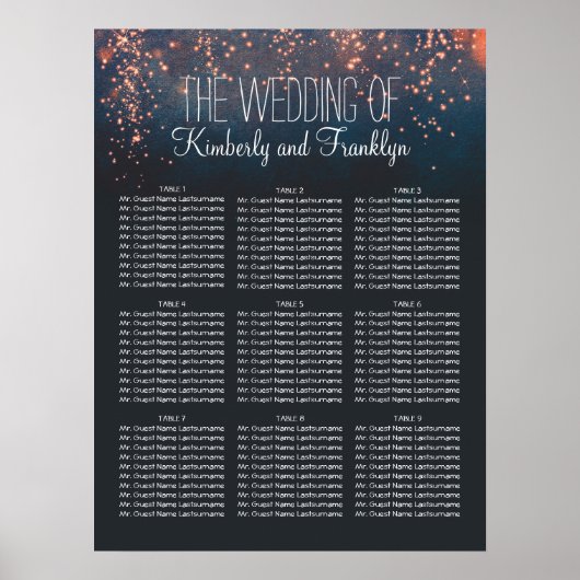 Sterrennacht Rooster voor weddenschappen Poster (Voorkant)