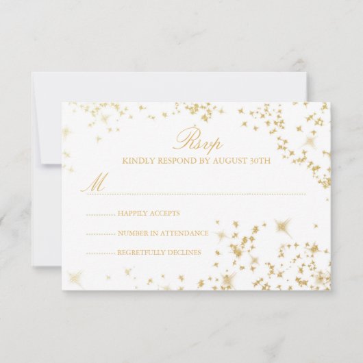 Sterrennacht RSVP-kaart RSVP Kaartje (Voorkant)