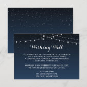 Sterrennacht Rustic Wedding Registry Kaart (Voorkant / Achterkant)