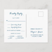 Sterrennacht Rustic Wedding RSVP Briefkaart (Achterkant)