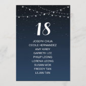 Sterrennacht Rustic Wedding Seating Chart Programmakaart (Voorkant)