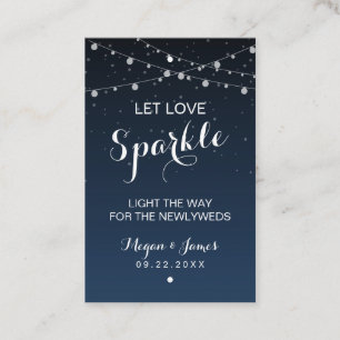 Sterrennacht Rustic Wedding Sparkler Label