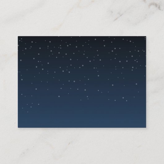 Sterrennacht rustieke bruiloft advies Kaart (Achterkant)