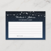 Sterrennacht rustieke bruiloft advies Kaart (Voorkant)