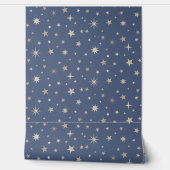 Sterrennacht Schattige Leuk Gender Neutraal Stoffi Behang (Afrollen)