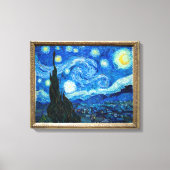 Sterrennacht schilderen door schilder Vincent van Canvas Afdruk (Voorkant)