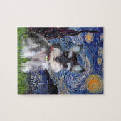 Sterrennacht - Schnauzer Pup #10 Legpuzzel (Horizontaal)