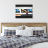 Sterrennacht Schreeuw. Canvas Afdruk (Insitu (Slaapkamer))