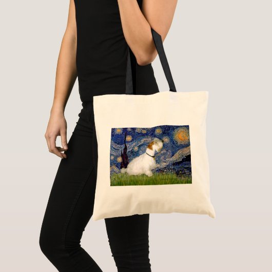 Sterrennacht - Sealyham Terrier (L) Tote Bag (Voorkant (product))