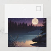 Sterrennacht Serenity Lakeside Glow Briefkaart (Voorkant / Achterkant)