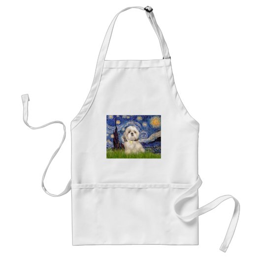 Sterrennacht - Shih Tzu (Y) Standaard Schort (Voorkant)