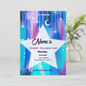 Sterrennacht Shooting Star Kaart (Staand voorkant)