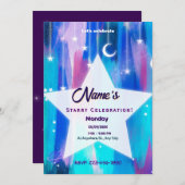 Sterrennacht Shooting Star Kaart (Voorkant / Achterkant)