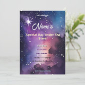 Sterrennacht Shooting Star Kaart (Staand voorkant)