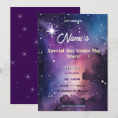 Sterrennacht Shooting Star Kaart (Voorkant / Achterkant)