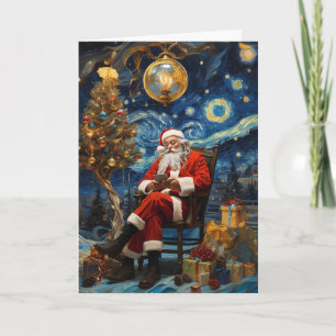 Sterrennacht Sinterklaas Kaart Van Gogh Kerstkaa
