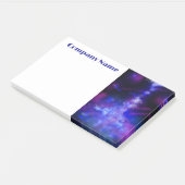 Sterrennacht Sky Blue saffier Post-it® Notes (Schuin)