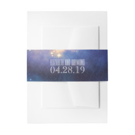 Sterrennacht Sky Bruiloft Uitnodigingen Wikkel