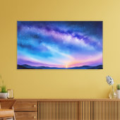 Sterrennacht Sky Canvas Afdruk (Insitu (Woonkamer))