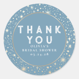 Sterrennacht Sky Celestial Bedankt Ronde Sticker