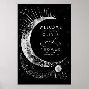 Sterrennacht Sky Celestial Bruiloft Welkomstbord Poster