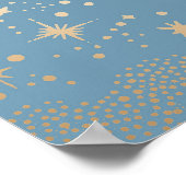 Sterrennacht Sky Celestial Bruiloft Welkomstbord Poster (Hoek)