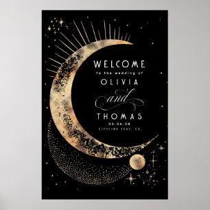 Sterrennacht Sky Celestial Bruiloft Welkomstbord Poster