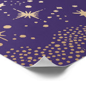 Sterrennacht Sky Celestial Bruiloft Welkomstbord Poster (Hoek)