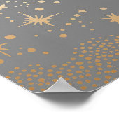 Sterrennacht Sky Celestial Bruiloft Welkomstbord Poster (Hoek)