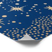 Sterrennacht Sky Celestial Bruiloft Welkomstbord Poster (Hoek)